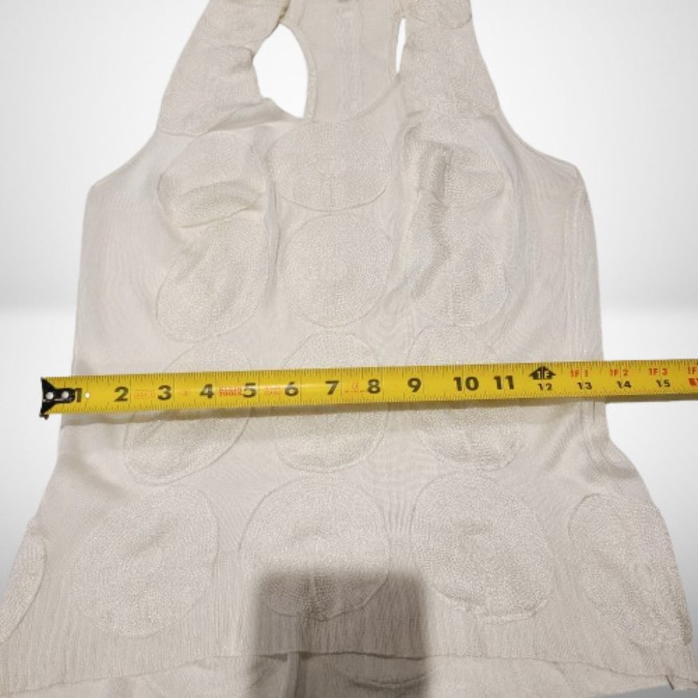 YVES  SAINT LAURENT STUNNING EMBROIDERED FORMAL TANK TOP - SIZE SMALL - Picture 10 of 13